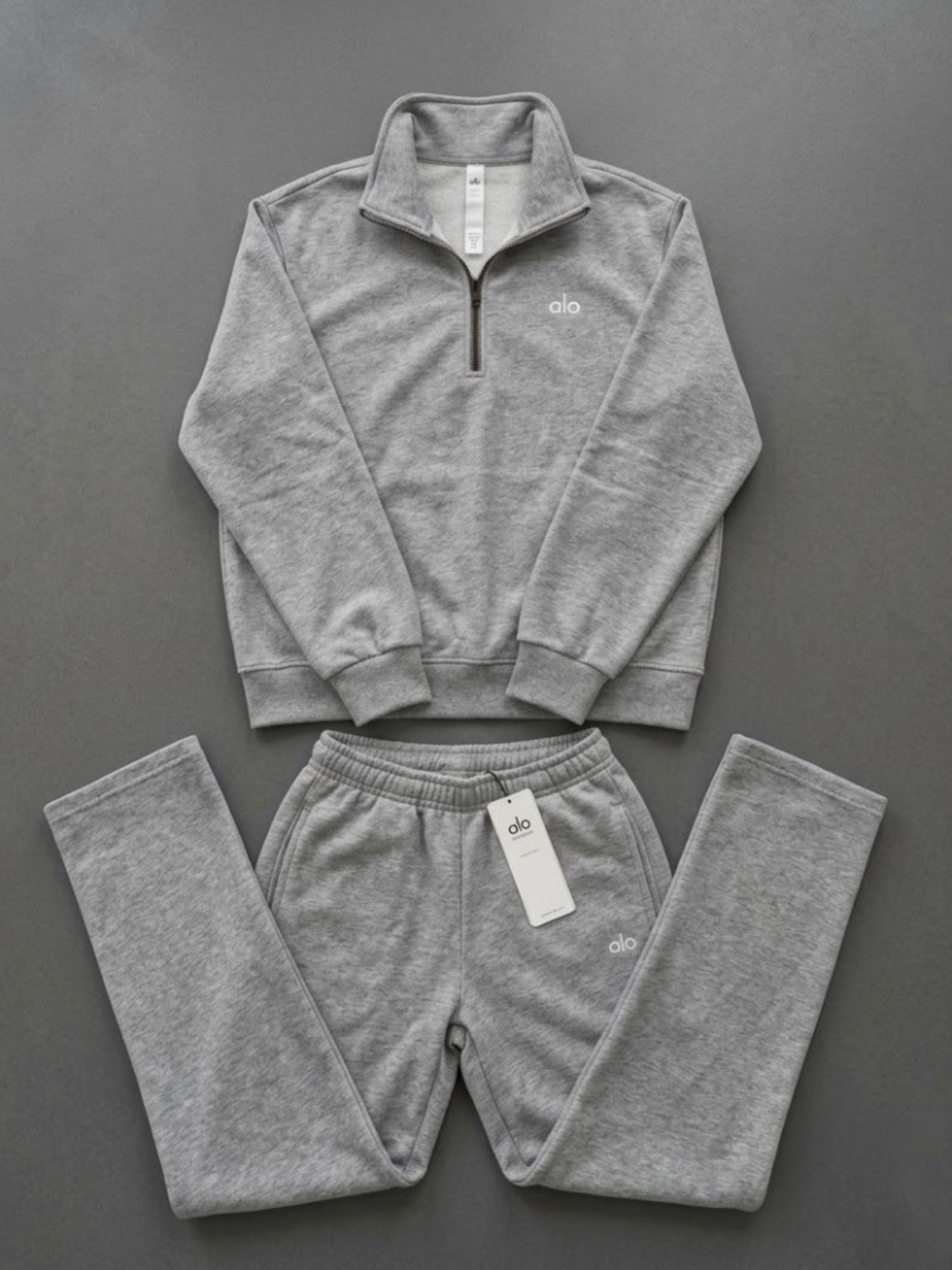 Alo Yoga Accolade Quarter Zip Set with Pants Size S